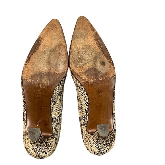 Kenneth Cole Vintage 90s Gorgeous Snake Skin Point Toe High Heel Women 7.5 B - Picture 10 of 11
